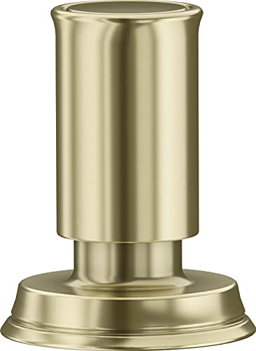 BLANCO LIVIA Zugknopf satin gold | Erforderliches Loch / Bohrdurchmesser: 14 - 35 mm | Kombinierbar mit allen BLANCO Spülen und Ablaufgarnituren im Sale